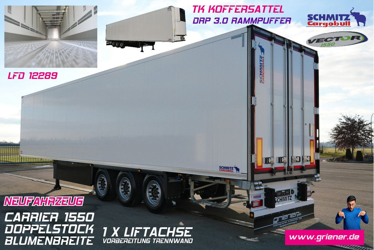 Schmitz Cargobull SKO 24/FP 45 cool /V7 / DOPPELSTOCK/DRP/ 1550 - Refrigerator semi-trailer: picture 1 Schmitz Cargobull SKO 24/FP 45 cool /V7 / DOPPELSTOCK/DRP/ 1550 - Refrigerator semi-trailer: picture 1