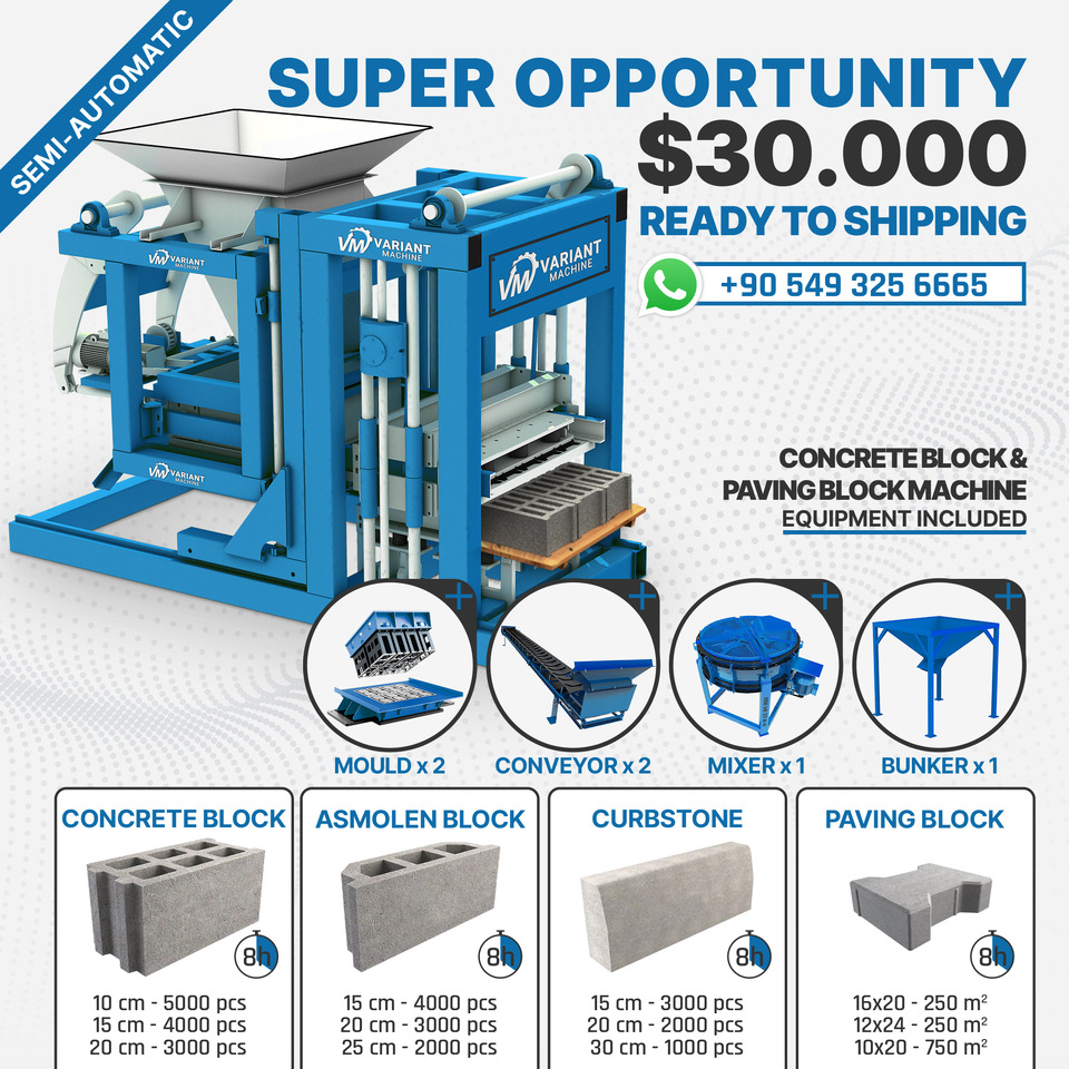 Variant 3.1 Concrete Block Machine - Block making machine: picture 4 Variant 3.1 Concrete Block Machine - Block making machine: picture 4
