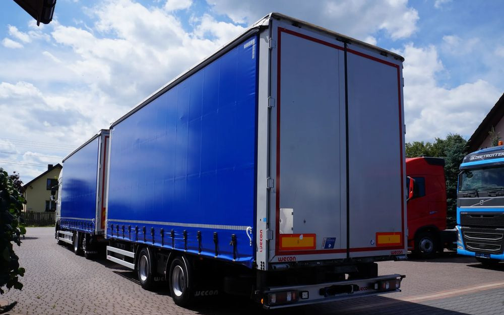 DAF XF 480 EURO 6 ZESTAW TANDEM PRZEJAZDOWY 120 M3 7,7 M + 7,7 M WECON - Curtainsider truck: picture 3 DAF XF 480 EURO 6 ZESTAW TANDEM PRZEJAZDOWY 120 M3 7,7 M + 7,7 M WECON - Curtainsider truck: picture 3