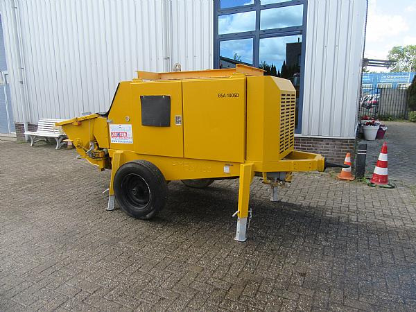 2014 PUTZMEISTER BSA 1005 DC- concrete pump. - Stationary concrete pump: picture 2 2014 PUTZMEISTER BSA 1005 DC- concrete pump. - Stationary concrete pump: picture 2