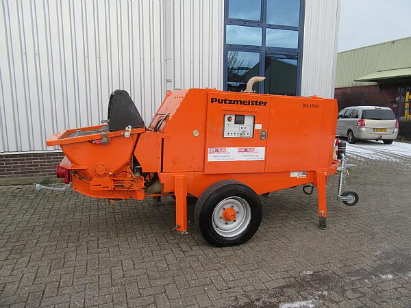 2014 PUTZMEISTER BSA1005 DC trailer mounted. - Stationary concrete pump: picture 1 2014 PUTZMEISTER BSA1005 DC trailer mounted. - Stationary concrete pump: picture 1