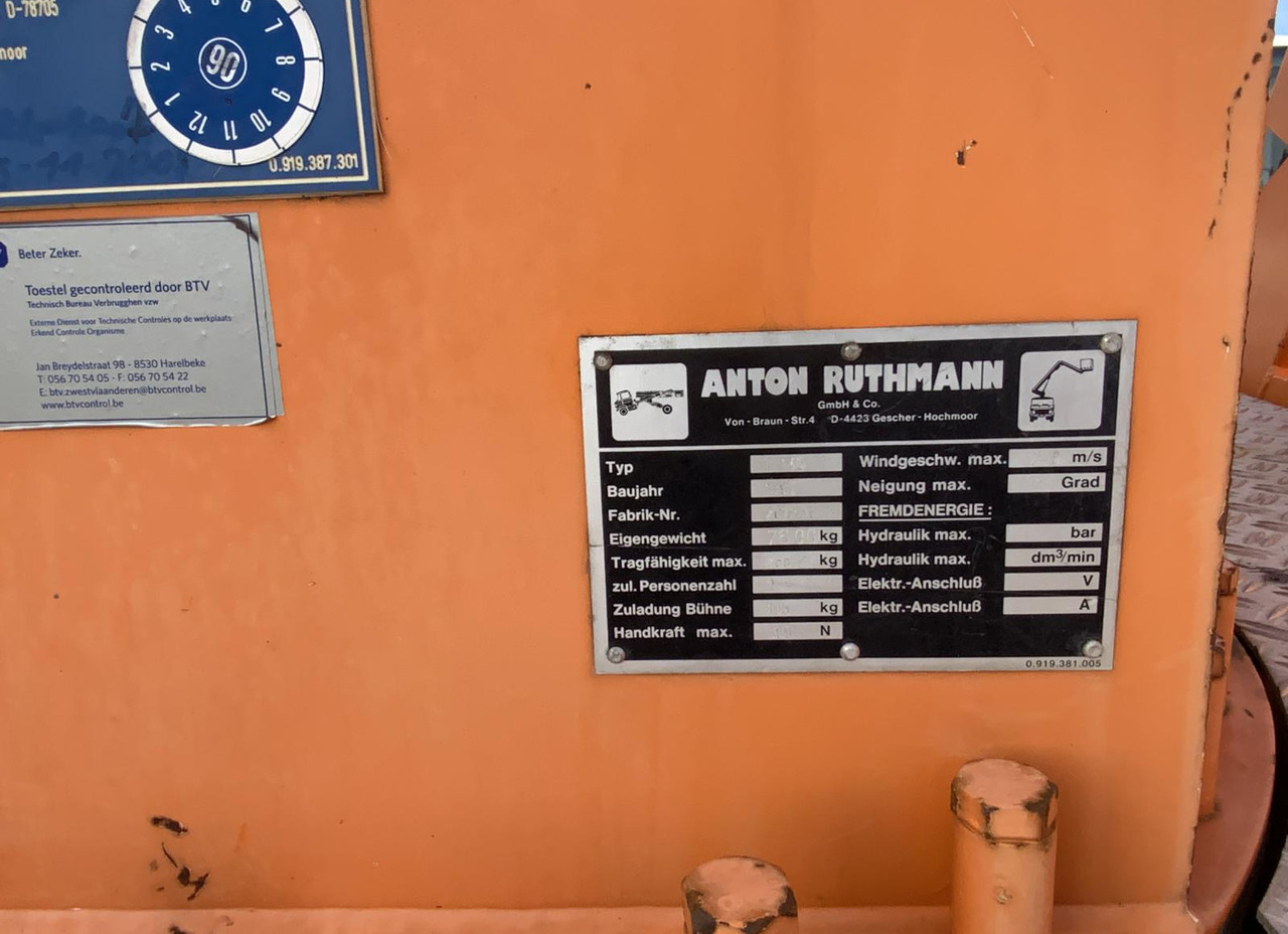 Truck mounted aerial platform Mercedes-Benz 1117: picture 8