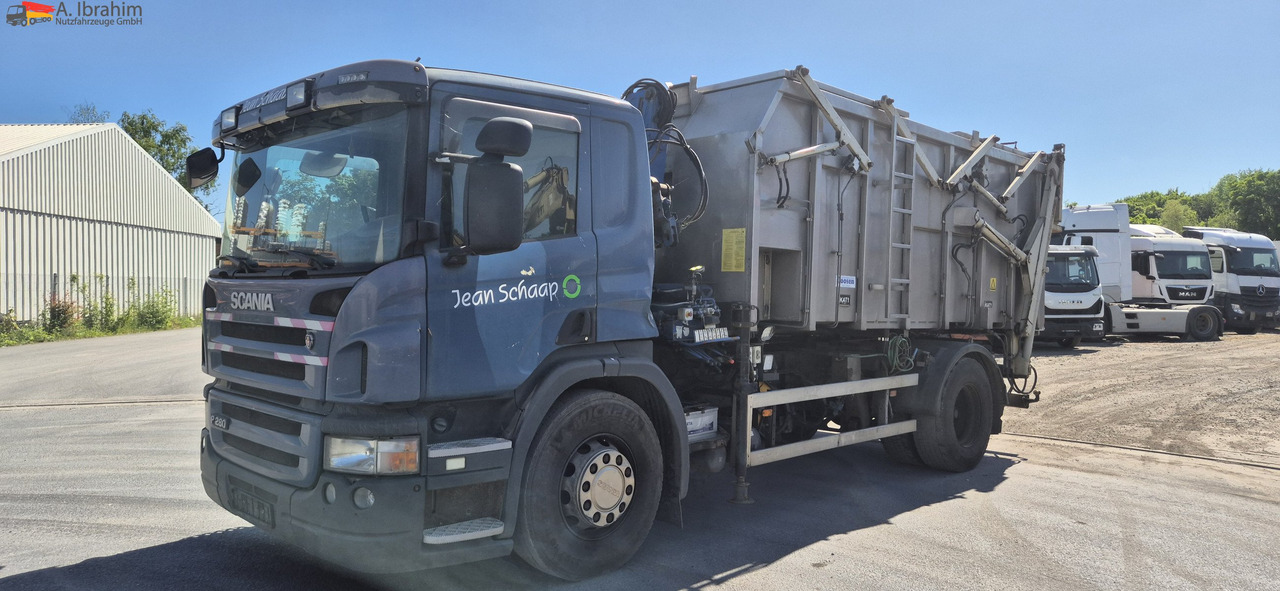 Scania P 280 Edelstahlkipper für Tierabfälle 2 Kammer - Tipper, Crane truck: picture 1 Scania P 280 Edelstahlkipper für Tierabfälle 2 Kammer - Tipper, Crane truck: picture 1