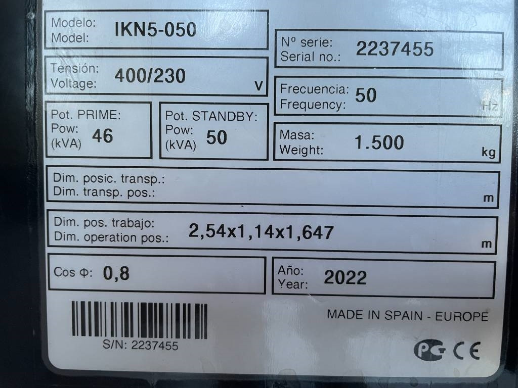 Generator set Kohler KDI2504T - 50 kVA Stage V Generator - DPX-19005: picture 6