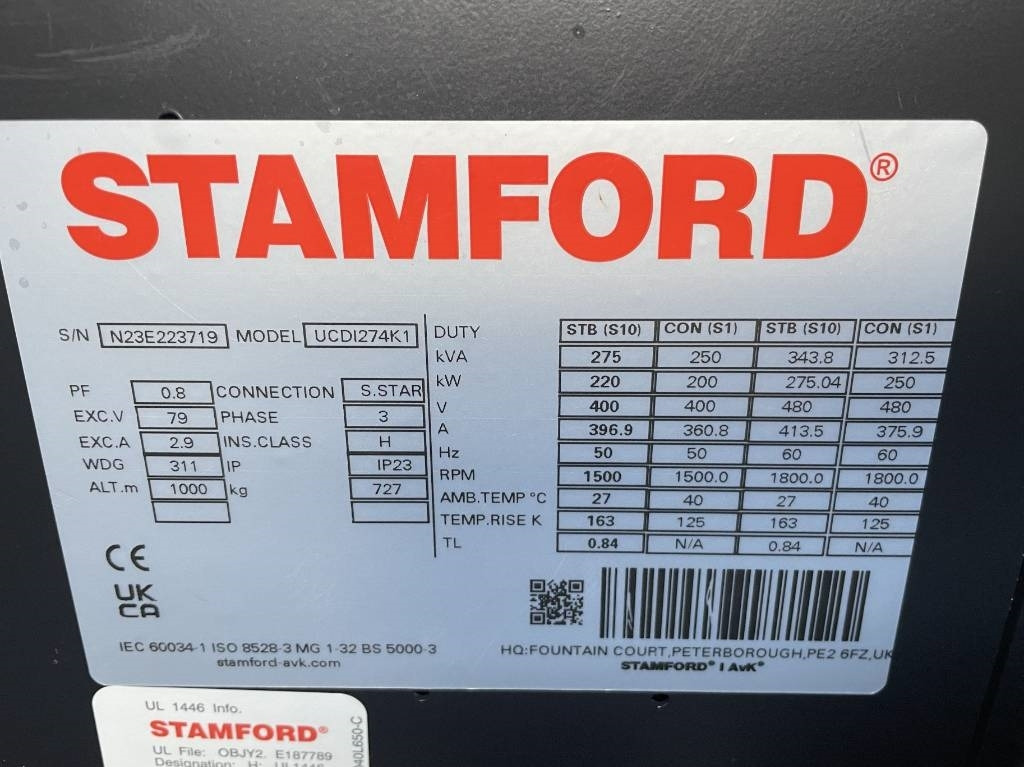 Generator set Volvo TAD841GE - 275 kVA Generator - DPX-18876: picture 20