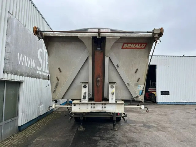 Tipper semi-trailer Benalu 2 Axle , 8 Tyres , Alu Tipper , Spring Suspension , Drum Brakes: picture 6