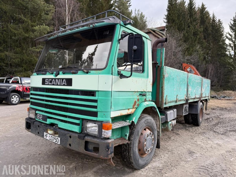 1981 Scania P82M 4X2 LS50 - Crane truck: picture 1 1981 Scania P82M 4X2 LS50 - Crane truck: picture 1