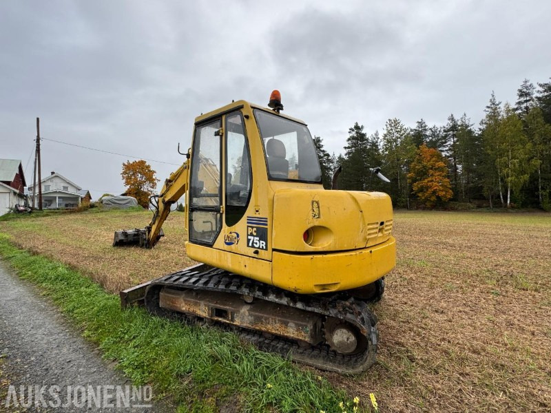 2005 Komatsu PC 75R gravemaskin med gummibelter - Excavator: picture 3 2005 Komatsu PC 75R gravemaskin med gummibelter - Excavator: picture 3