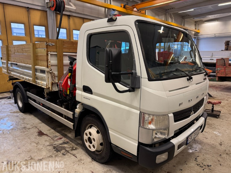2012 Fuso Canter kranbil med plan - Crane truck: picture 3 2012 Fuso Canter kranbil med plan - Crane truck: picture 3