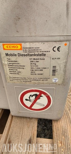 2013 Cemo DT Mobil-Easy 200 liter 12v diesel tank. 25 kg. - Construction equipment: picture 4 2013 Cemo DT Mobil-Easy 200 liter 12v diesel tank. 25 kg. - Construction equipment: picture 4