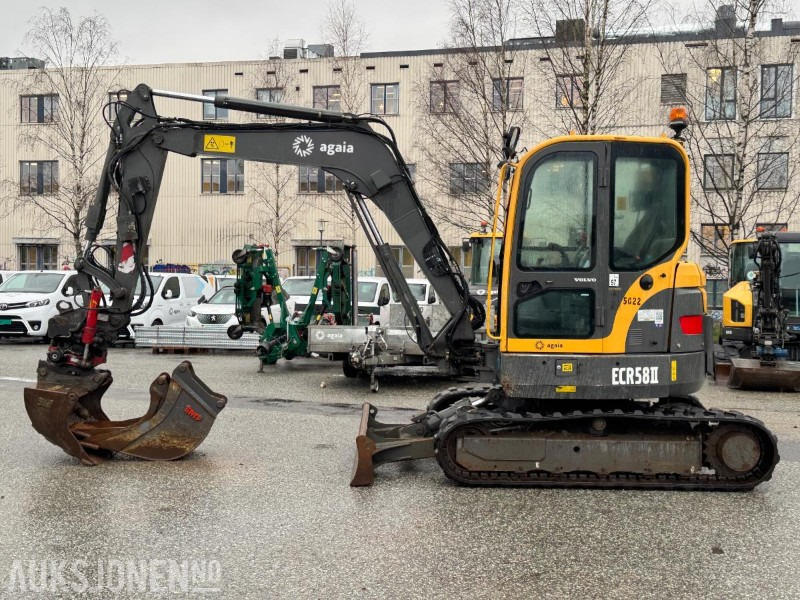 2013 Volvo ECR58 mnigraver med 3 skuffer & Indexator tiltrotator 6294T - Mini excavator: picture 2 2013 Volvo ECR58 mnigraver med 3 skuffer & Indexator tiltrotator 6294T - Mini excavator: picture 2