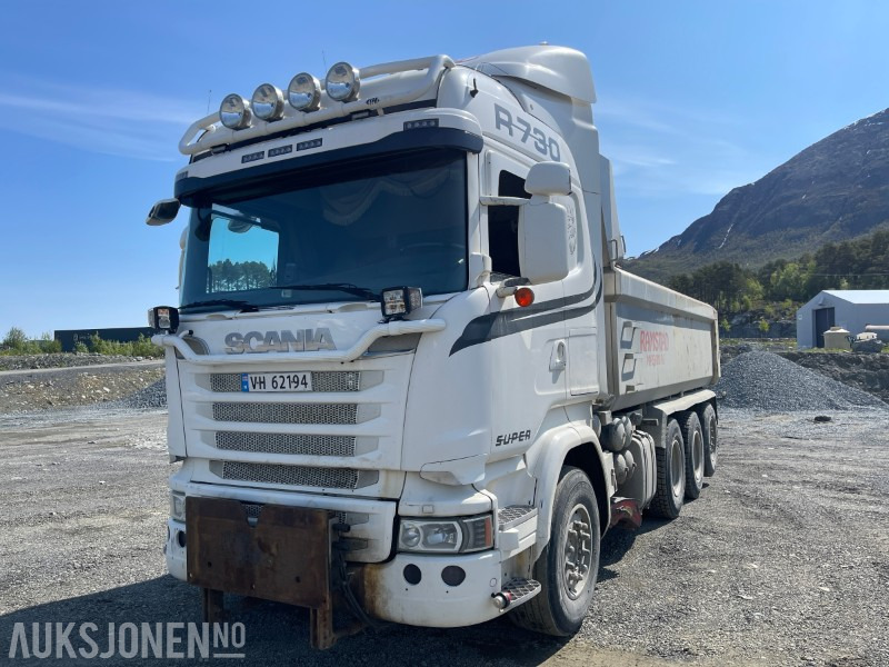 2014 Scania R730 Tridem Brøyterigget tippbil m/ underliggende skjær fra 2021! Euro 6 - Tipper: picture 1 2014 Scania R730 Tridem Brøyterigget tippbil m/ underliggende skjær fra 2021! Euro 6 - Tipper: picture 1