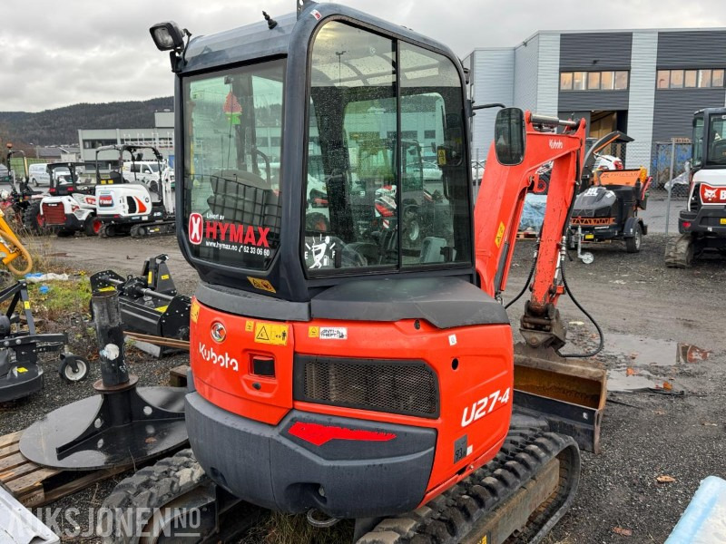 2015 Kubota U27-4 minigraver med skuffe / 1611 timer - Mini excavator: picture 5 2015 Kubota U27-4 minigraver med skuffe / 1611 timer - Mini excavator: picture 5
