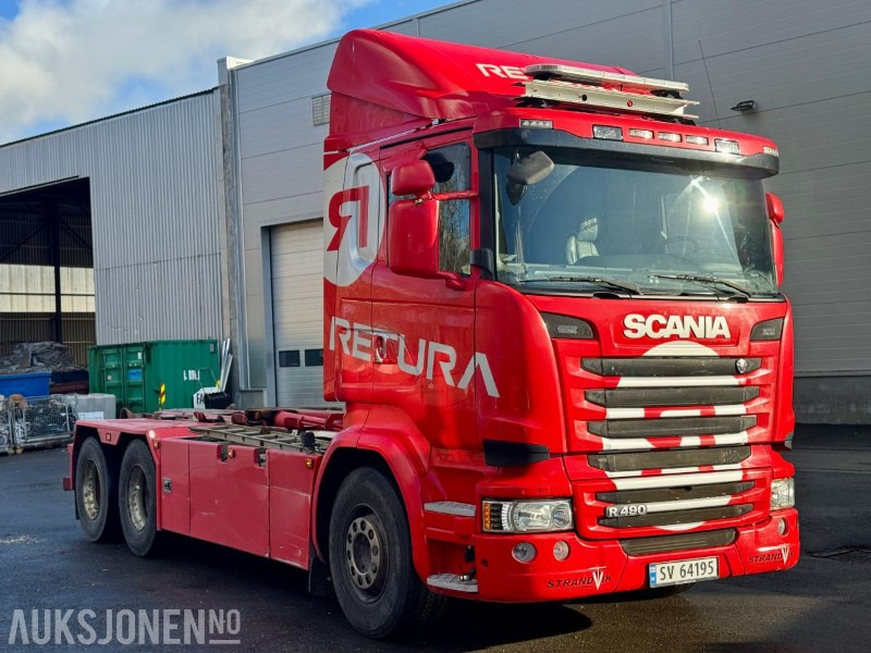 2015 Scania R490-6x2-Euro6T- Eu-godkjent til 01/26 - Km: 379186 - Hook lift truck: picture 2 2015 Scania R490-6x2-Euro6T- Eu-godkjent til 01/26 - Km: 379186 - Hook lift truck: picture 2
