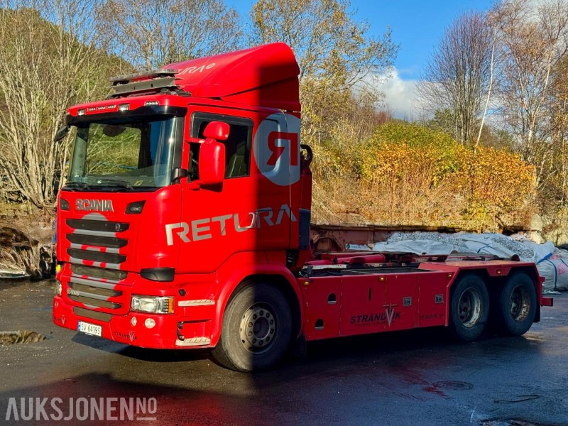 2015 Scania R490-6x2-Euro6T- Eu-godkjent til 01/26 - Km: 379186 - Hook lift truck: picture 1 2015 Scania R490-6x2-Euro6T- Eu-godkjent til 01/26 - Km: 379186 - Hook lift truck: picture 1
