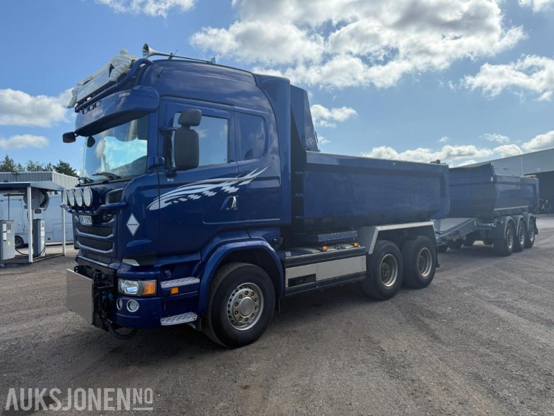 2016 Scania R730 6X4 Euro6 TIPPBIL M/ NOR SLEP HENGER BRØYTERIGGET NYLIG EU GODKJENT. - Tipper: picture 1 2016 Scania R730 6X4 Euro6 TIPPBIL M/ NOR SLEP HENGER BRØYTERIGGET NYLIG EU GODKJENT. - Tipper: picture 1