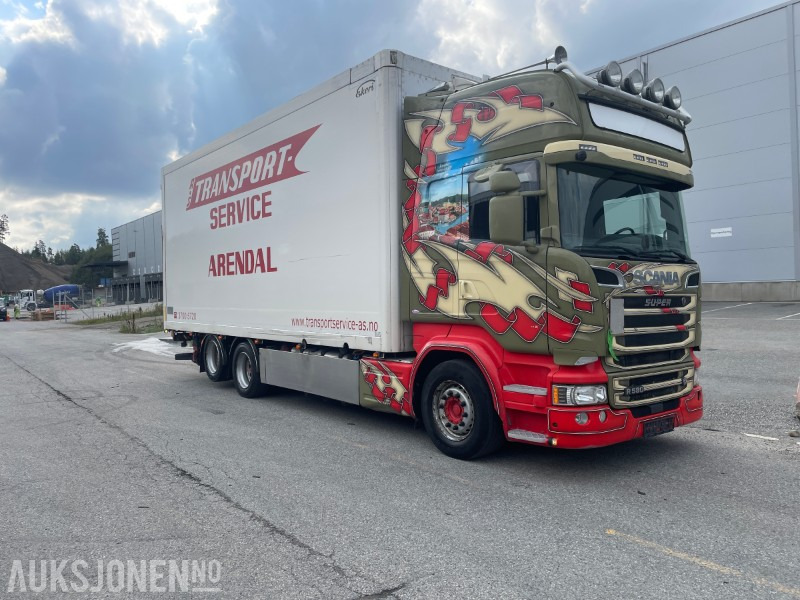 2017 Scania R-580 Ekeriskap m/full sideåpning og 2t bakløfter - Box truck: picture 1 2017 Scania R-580 Ekeriskap m/full sideåpning og 2t bakløfter - Box truck: picture 1