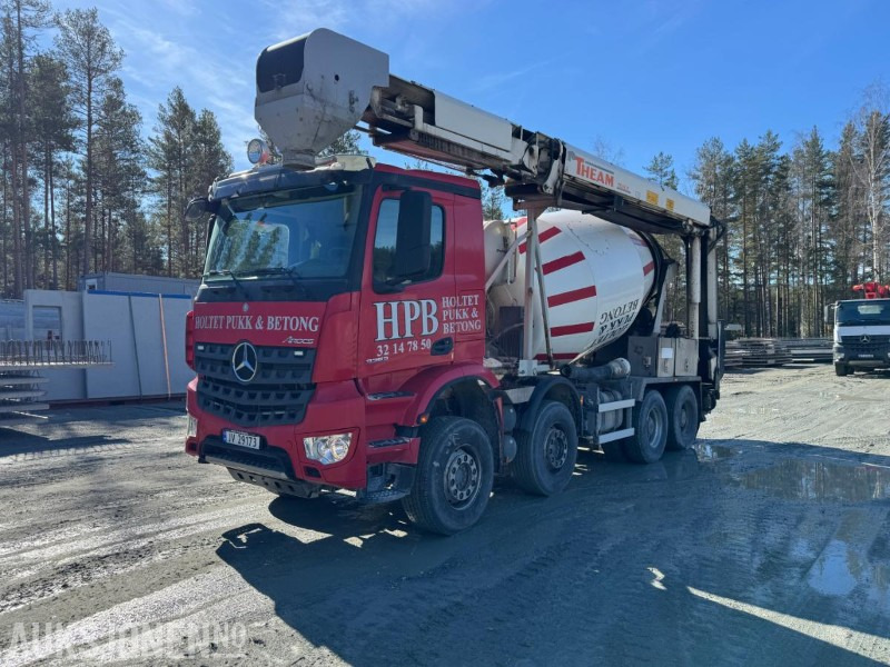 Concrete mixer truck 2018 Mercedes-Benz Arocs båndbil til betong: picture 1