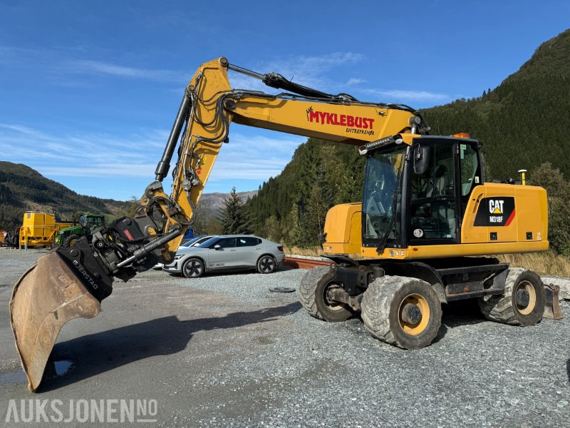 2018 Velholdt Cat M318F Hjulgraver med OilQuick Rototilt R6, 9577 timer - Excavator: picture 1 2018 Velholdt Cat M318F Hjulgraver med OilQuick Rototilt R6, 9577 timer - Excavator: picture 1