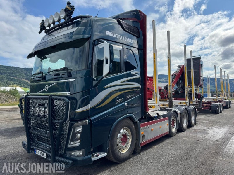 2018 Volvo FH16 8X4 komplett tømmerbil med kran og henger. - Timber truck, Crane truck: picture 1 2018 Volvo FH16 8X4 komplett tømmerbil med kran og henger. - Timber truck, Crane truck: picture 1