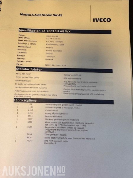 2020 Iveco lastebil 70WC18H A8 WX 4X4 - Dropside/ Flatbed truck: picture 5 2020 Iveco lastebil 70WC18H A8 WX 4X4 - Dropside/ Flatbed truck: picture 5