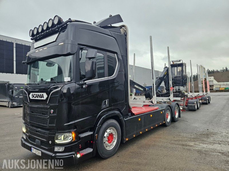2020 Scania R730 B6x4NB med henger - Timber truck: picture 1 2020 Scania R730 B6x4NB med henger - Timber truck: picture 1