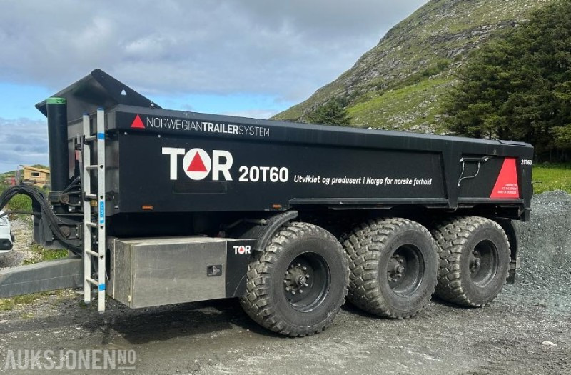 TOR Dumperhenger - DH 20T60 - 20 tonn nyttelast - 60 km/t - BPW tridem system - Luftbremser - Agricultural machinery: picture 1 TOR Dumperhenger - DH 20T60 - 20 tonn nyttelast - 60 km/t - BPW tridem system - Luftbremser - Agricultural machinery: picture 1