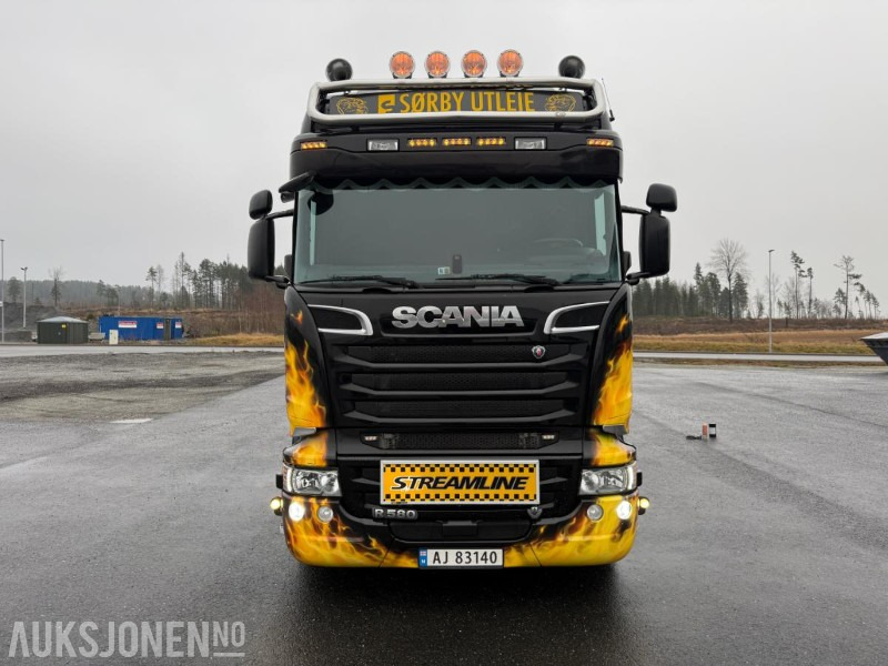 2015 Scania R580 TUNGTREKKER M/MASKINHENGER 6X4 SERVICEHISTORIKK EURO-6 581HK. - Tractor unit: picture 3 2015 Scania R580 TUNGTREKKER M/MASKINHENGER 6X4 SERVICEHISTORIKK EURO-6 581HK. - Tractor unit: picture 3