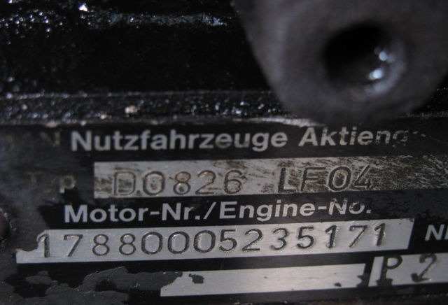 MAN D0826 LF04 232 E2   MAN - Engine for Truck: picture 2 MAN D0826 LF04 232 E2   MAN - Engine for Truck: picture 2