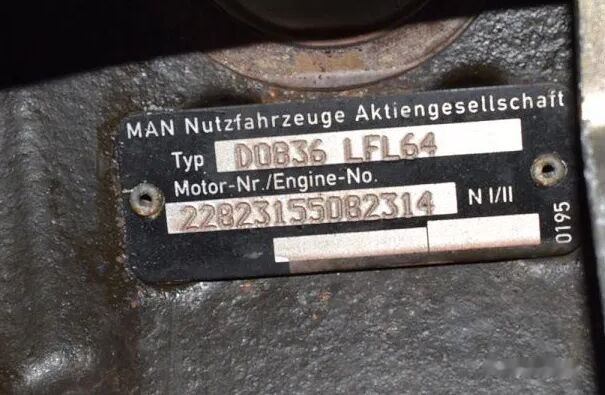 MAN D0836LFL64 MAN tgl tgm - Engine for Truck: picture 2 MAN D0836LFL64 MAN tgl tgm - Engine for Truck: picture 2