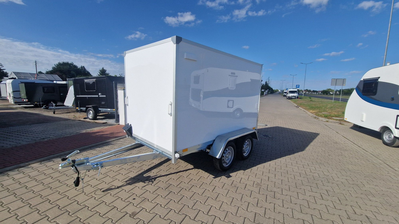 Closed box trailer Nowa Przyczepa Furgon Kontener transportowy ABS 250 z rampą: picture 8