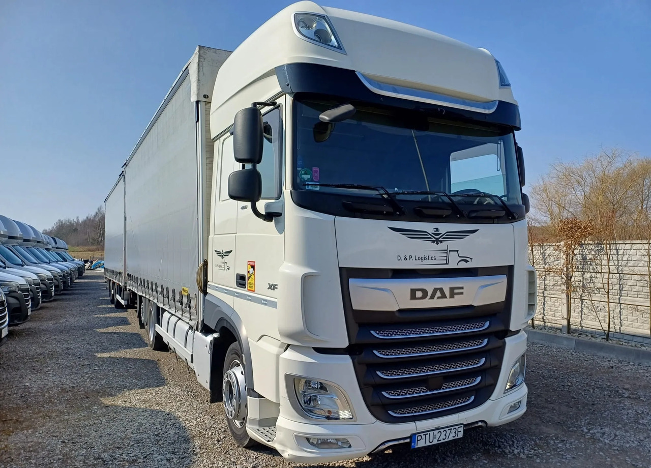 DAF XF 480 SUPER SPACE CAB / ZESTAW TANDEM PRZEJAZDOWY 120m3 - Curtainsider truck: picture 5 DAF XF 480 SUPER SPACE CAB / ZESTAW TANDEM PRZEJAZDOWY 120m3 - Curtainsider truck: picture 5