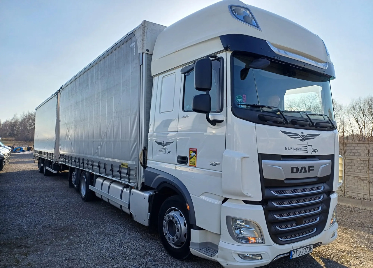 DAF XF 480 SUPER SPACE CAB / ZESTAW TANDEM PRZEJAZDOWY 120m3 - Curtainsider truck: picture 1 DAF XF 480 SUPER SPACE CAB / ZESTAW TANDEM PRZEJAZDOWY 120m3 - Curtainsider truck: picture 1