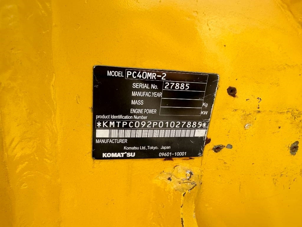 Komatsu PC 40 - Mini excavator: picture 2 Komatsu PC 40 - Mini excavator: picture 2