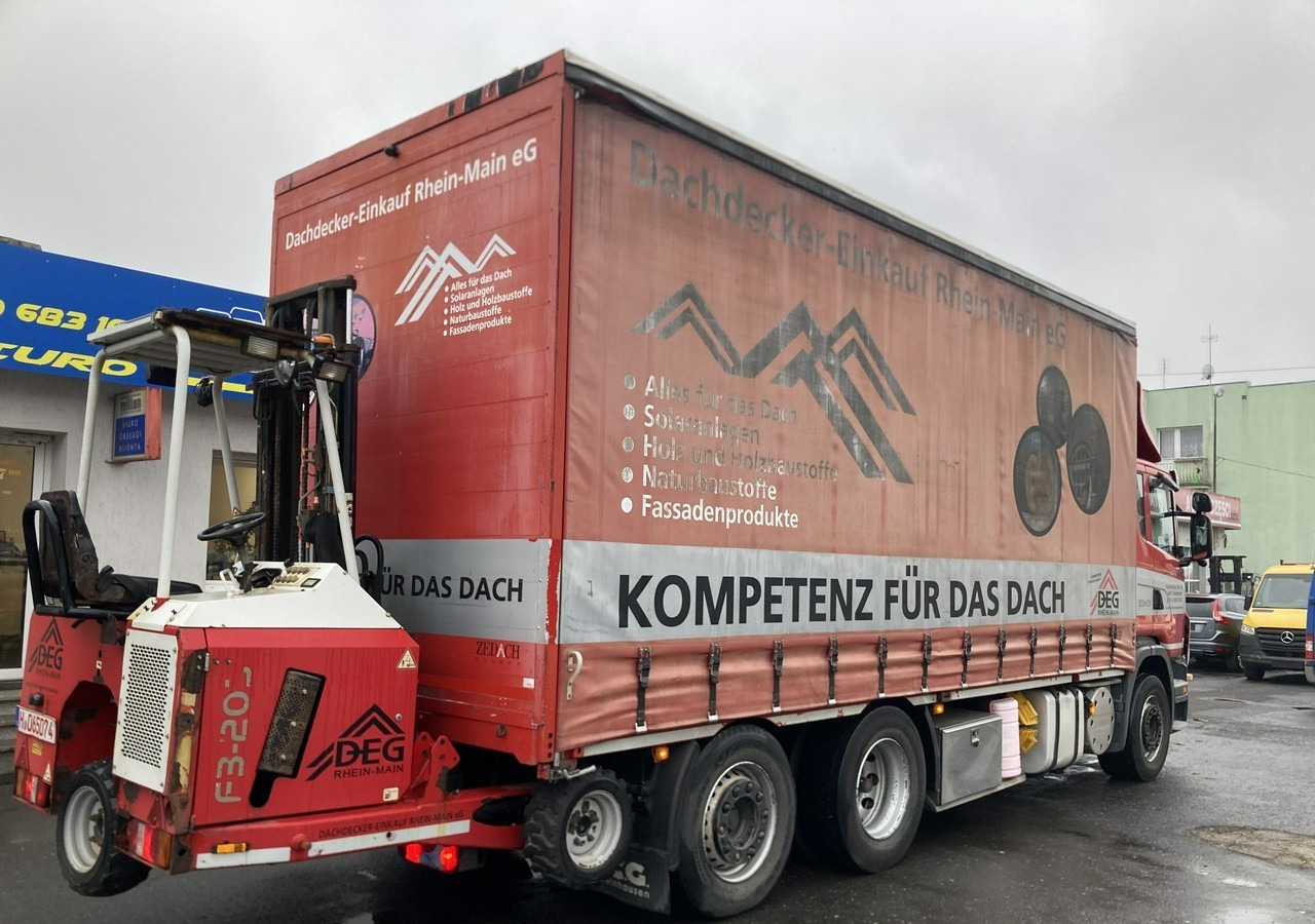 Inna Inny Scania G320 Wózek PALFINGER Firanka Plandeka plandeka Moffett - Curtainsider truck: picture 4 Inna Inny Scania G320 Wózek PALFINGER Firanka Plandeka plandeka Moffett - Curtainsider truck: picture 4