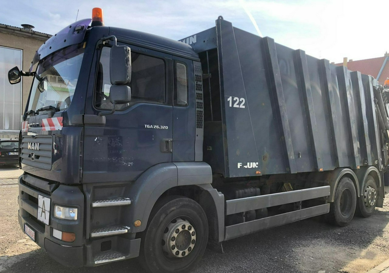 MAN Inny MAN TGA 26.320 Śmieciarka Powerpress 525 FAUN 2008 - Garbage truck: picture 1 MAN Inny MAN TGA 26.320 Śmieciarka Powerpress 525 FAUN 2008 - Garbage truck: picture 1