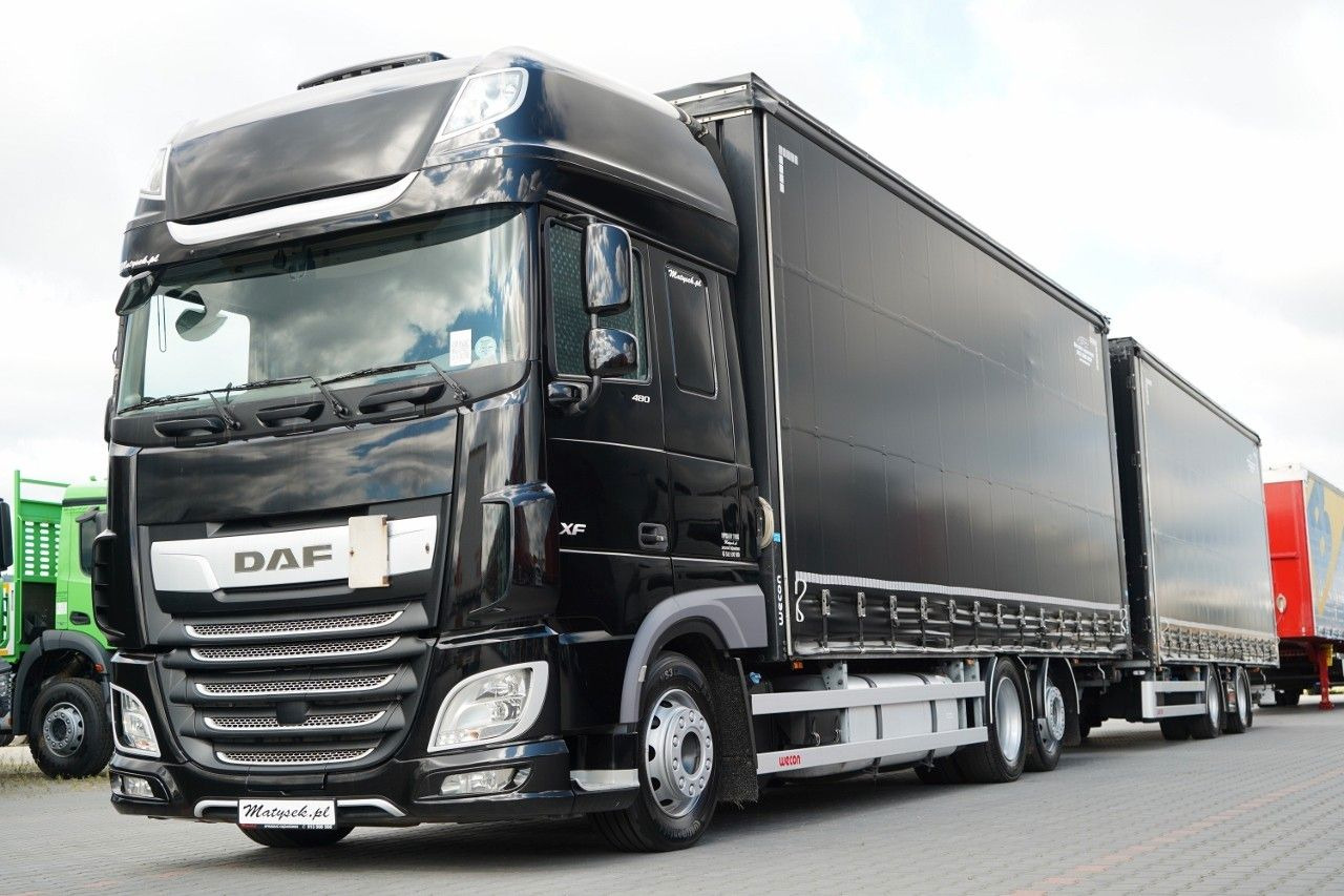 DAF XF 480 / I PARK-COOL / ZESTAW TANDEM / 120 M3 / - Curtainsider truck: picture 2 DAF XF 480 / I PARK-COOL / ZESTAW TANDEM / 120 M3 / - Curtainsider truck: picture 2