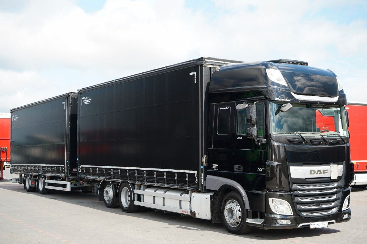 DAF XF 480 / I PARK-COOL / ZESTAW TANDEM / 120 M3 / - Curtainsider truck: picture 1 DAF XF 480 / I PARK-COOL / ZESTAW TANDEM / 120 M3 / - Curtainsider truck: picture 1