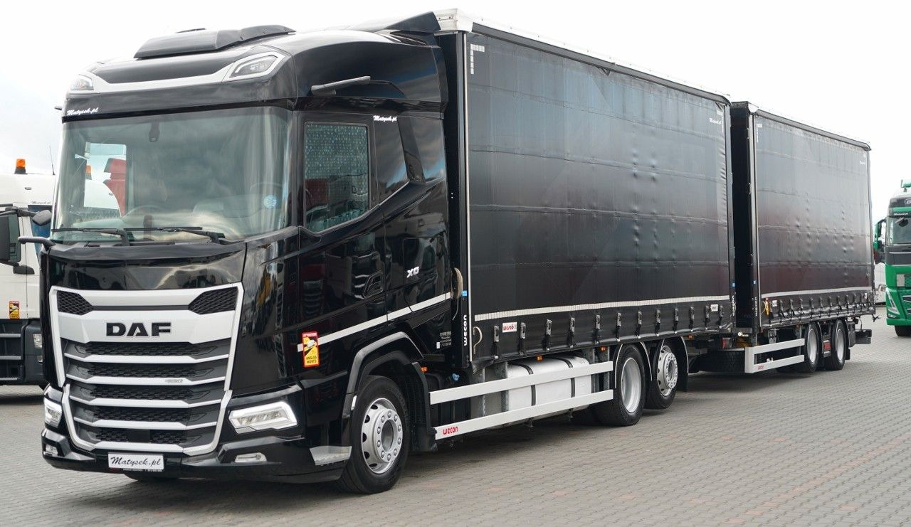 DAF XG 480 / ZESTAW TANDEM / 120 M3 / PRZEJAZDOWY / - Curtainsider truck: picture 1 DAF XG 480 / ZESTAW TANDEM / 120 M3 / PRZEJAZDOWY / - Curtainsider truck: picture 1