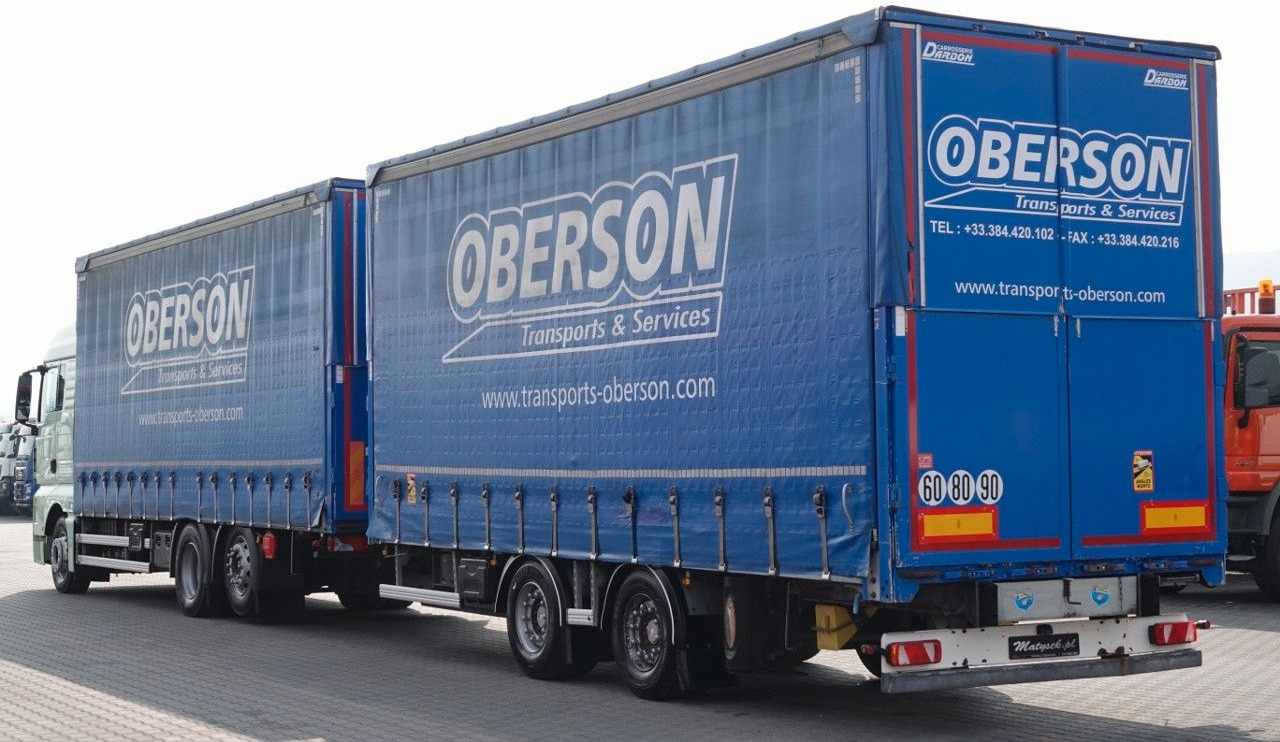 MAN TGX 26.460 / ZESTAW TANDEM PRZEJAZDOWY / 120 M3 - Curtainsider truck: picture 5 MAN TGX 26.460 / ZESTAW TANDEM PRZEJAZDOWY / 120 M3 - Curtainsider truck: picture 5