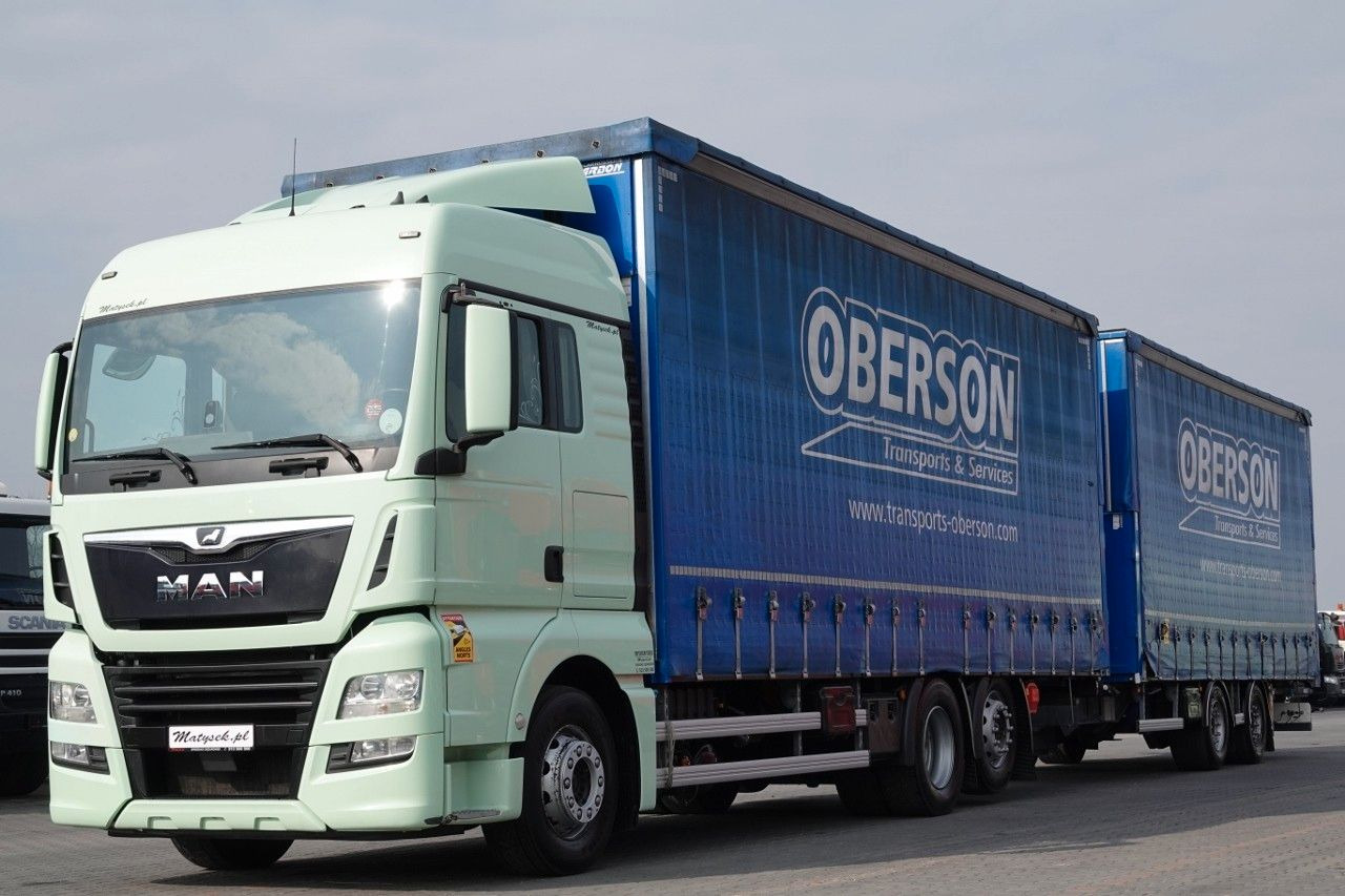 MAN TGX 26.460 / ZESTAW TANDEM PRZEJAZDOWY / 120 M3 - Curtainsider truck: picture 2 MAN TGX 26.460 / ZESTAW TANDEM PRZEJAZDOWY / 120 M3 - Curtainsider truck: picture 2