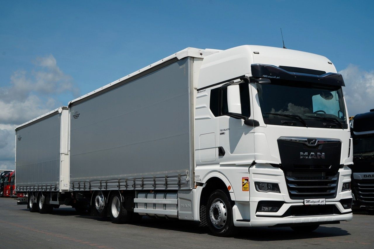 MAN TGX 26.470 / ZESTAW TANDEM 120 M3 / PRZEJAZDOWY - Curtainsider truck: picture 4 MAN TGX 26.470 / ZESTAW TANDEM 120 M3 / PRZEJAZDOWY - Curtainsider truck: picture 4