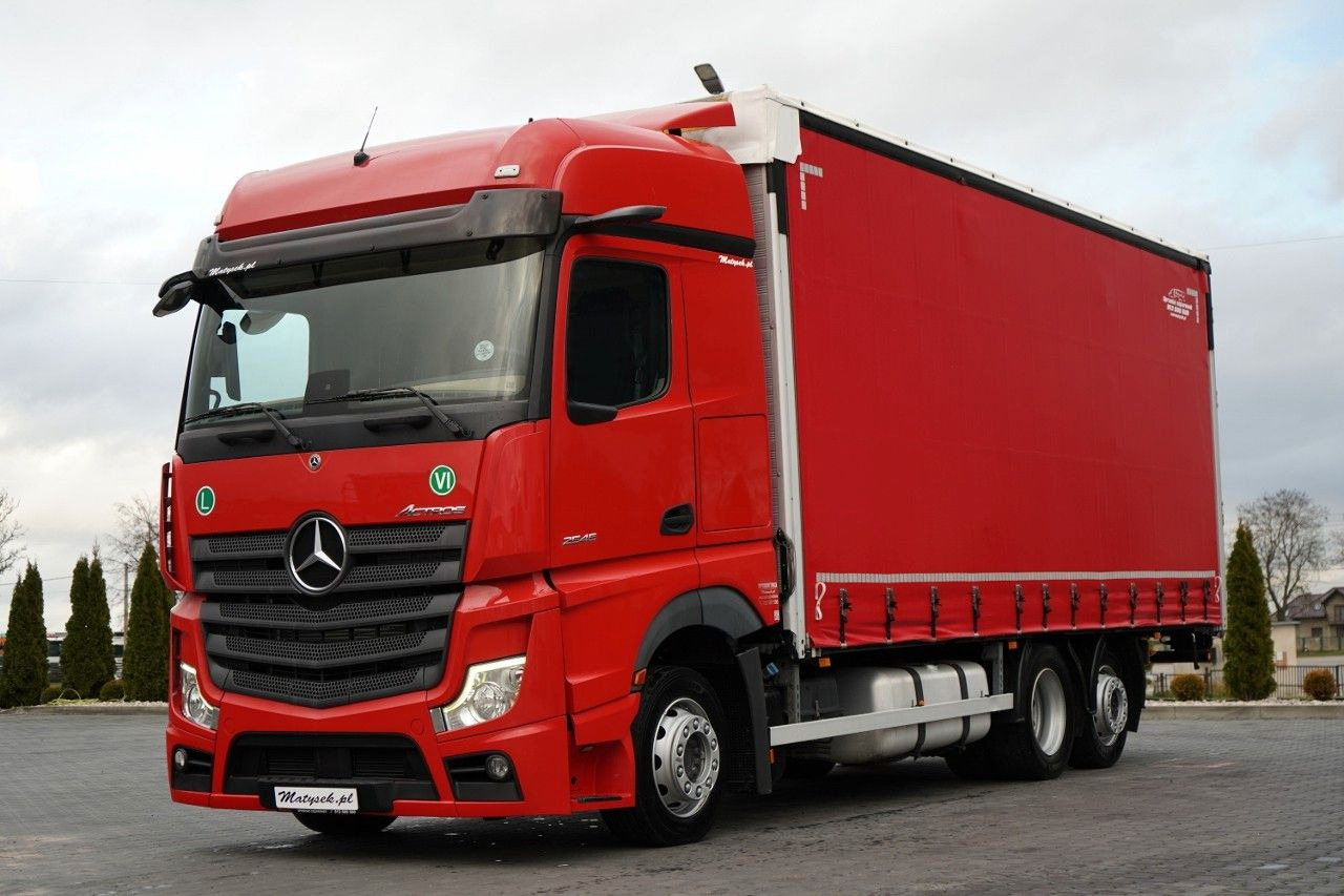 Mercedes-Benz ACTROS / 2545 / SOLÓWKA / 6x2 / I-PARK COOL / - Curtainsider truck: picture 1 Mercedes-Benz ACTROS / 2545 / SOLÓWKA / 6x2 / I-PARK COOL / - Curtainsider truck: picture 1