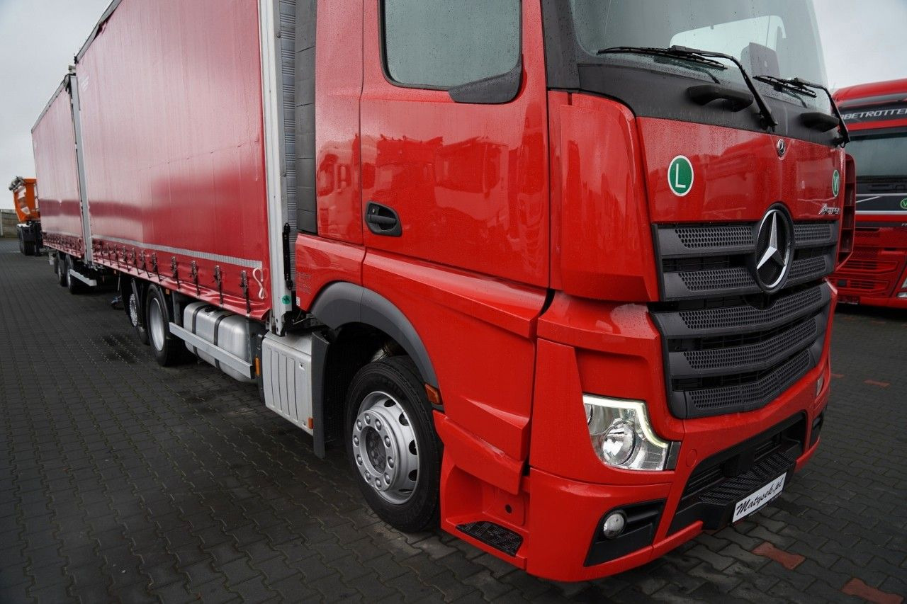 Mercedes-Benz ACTROS 2545 / ZESTAW TANDEM 120 M3 / PRZEJAZDOWY - Curtainsider truck: picture 5 Mercedes-Benz ACTROS 2545 / ZESTAW TANDEM 120 M3 / PRZEJAZDOWY - Curtainsider truck: picture 5