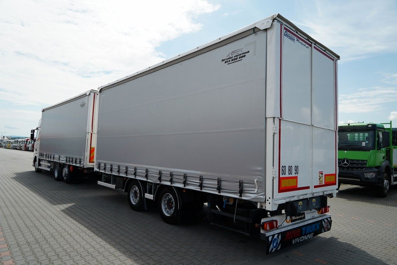 Scania R 450 / ZESTAW TANDEM 120 M3 / PRZEJAZDOWY / OŚ - Curtainsider truck: picture 2 Scania R 450 / ZESTAW TANDEM 120 M3 / PRZEJAZDOWY / OŚ - Curtainsider truck: picture 2