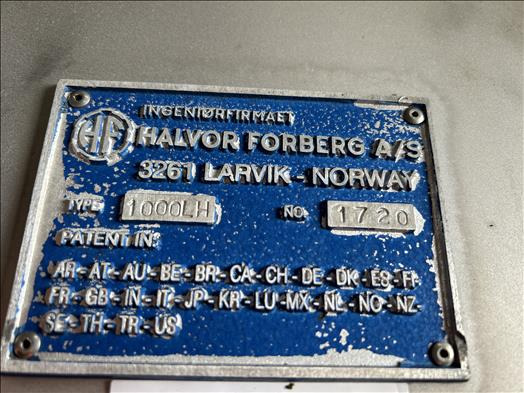 Food processing equipment Forberg 1000LH Twin shaft paddle mixer: picture 8