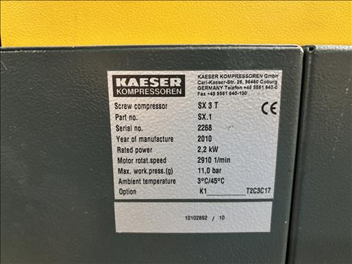 Kaeser SX3T Air compressor - Air compressor: picture 5 Kaeser SX3T Air compressor - Air compressor: picture 5