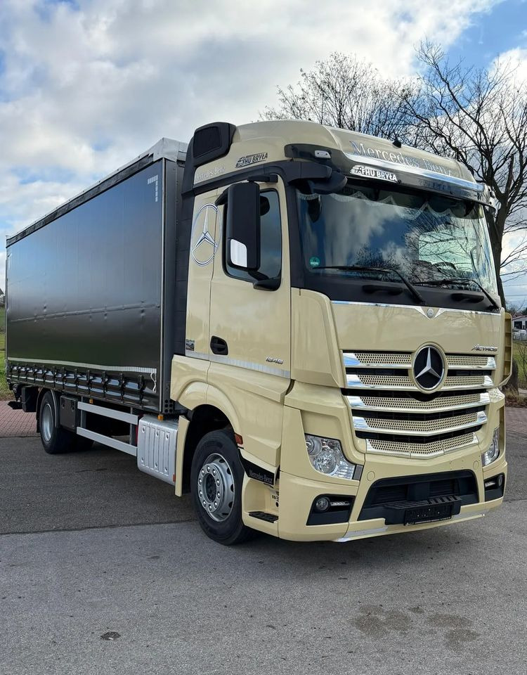 Mercedes-Benz ACTROS 1846 / FIRANKA / WINDA / 18 EUROPALET / AUTOMAT / Z NIEMIEC / 2019 / PRZEBIEG 370 TYŚ KM - Curtainsider truck: picture 1 Mercedes-Benz ACTROS 1846 / FIRANKA / WINDA / 18 EUROPALET / AUTOMAT / Z NIEMIEC / 2019 / PRZEBIEG 370 TYŚ KM - Curtainsider truck: picture 1