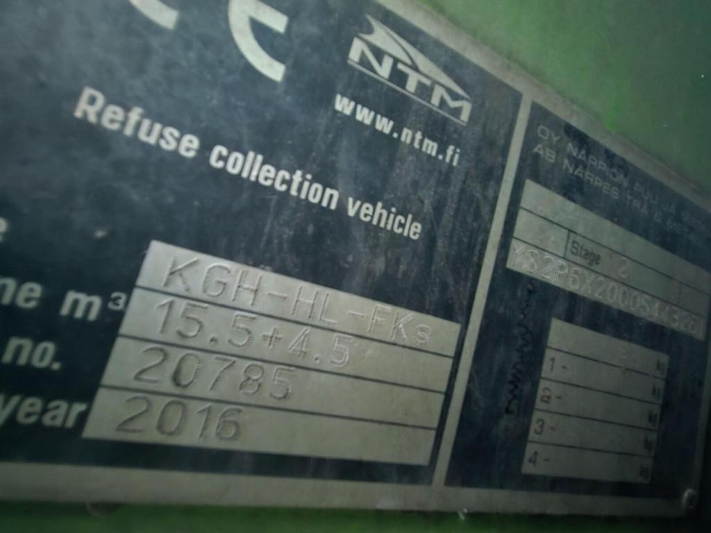 Garbage truck Scania P320 6X2 NTM 15.5+4.5m³: picture 14