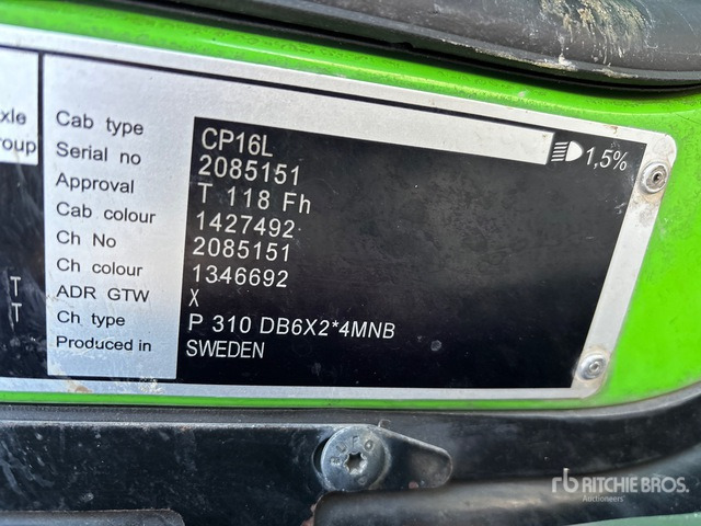 2013 Scania P310 6x2 Side Loader Waste Collection Truck - Garbage truck: picture 4 2013 Scania P310 6x2 Side Loader Waste Collection Truck - Garbage truck: picture 4